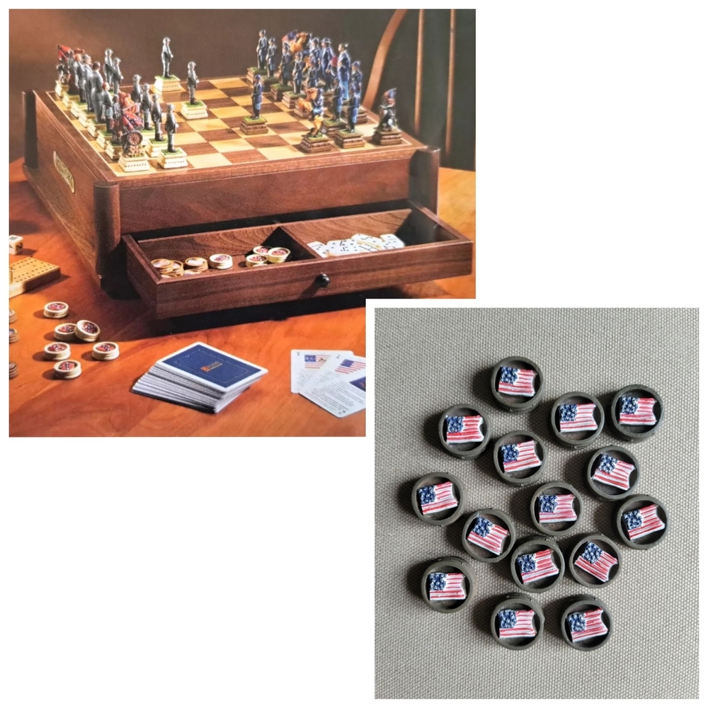 THE HISTORY CHANNEL Civil War Checker Board Game Replacement Pieces